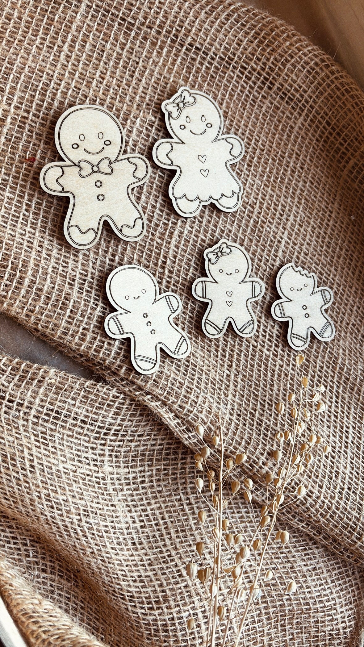Pancarte famille biscuit de Noël