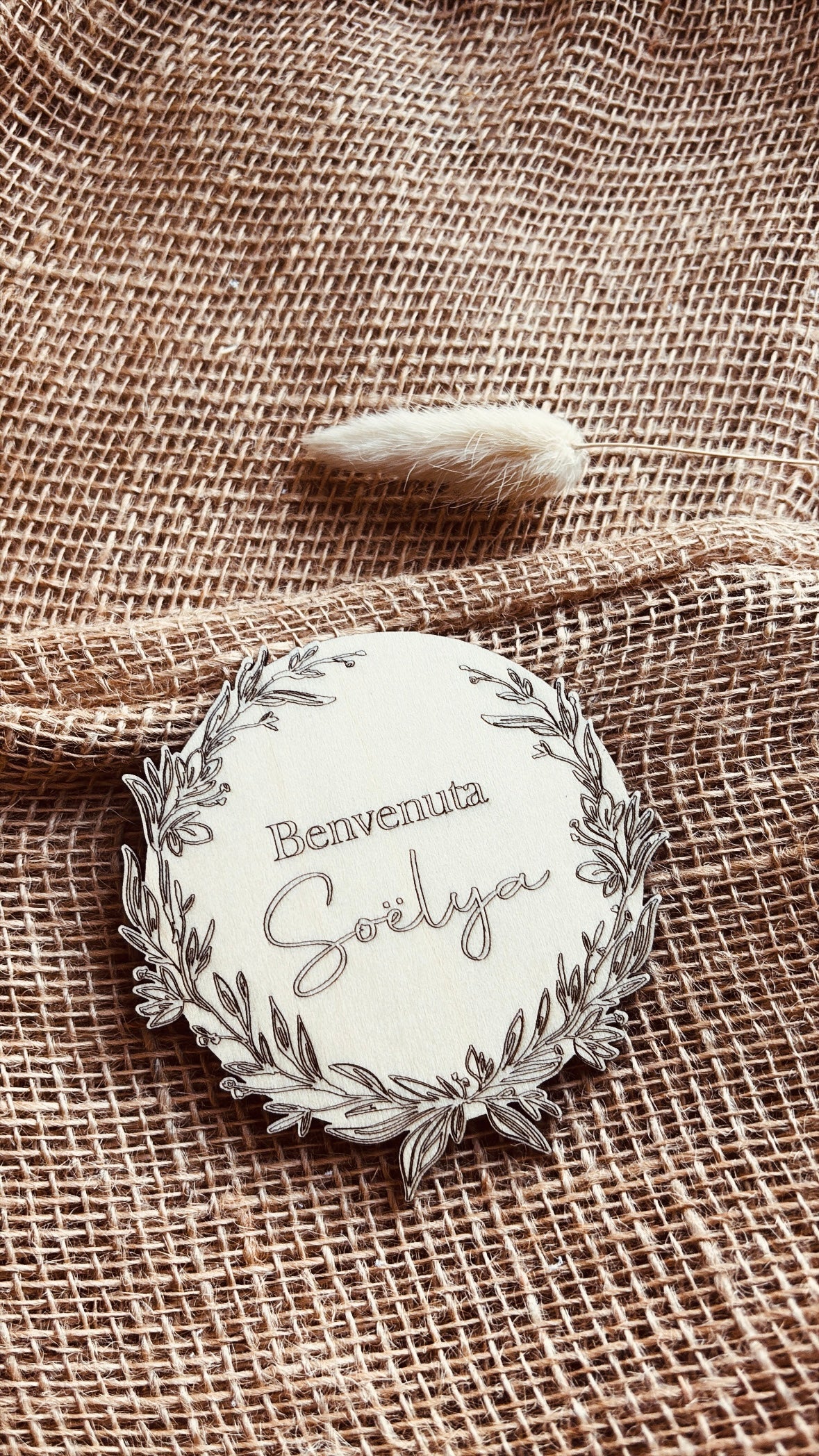 Plaque de bienvenue