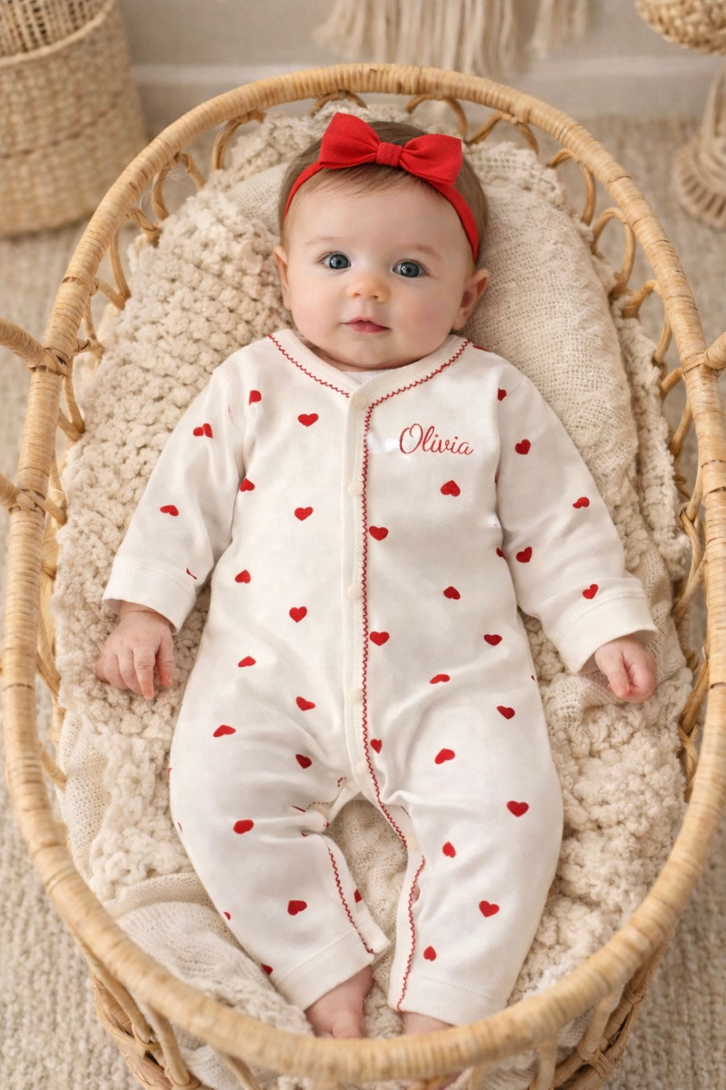Tenue cœur rouge