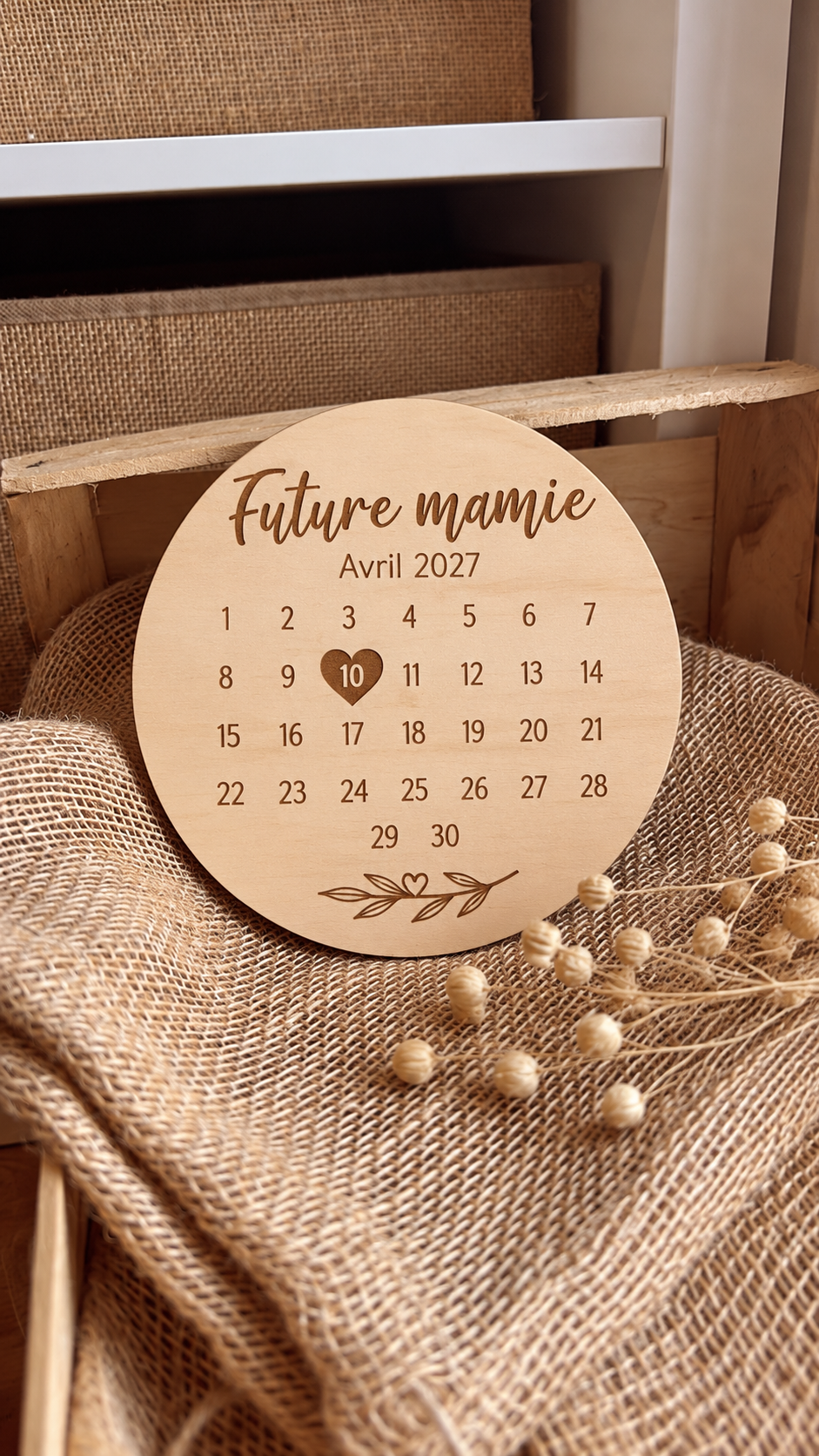 Pancarte calendrier