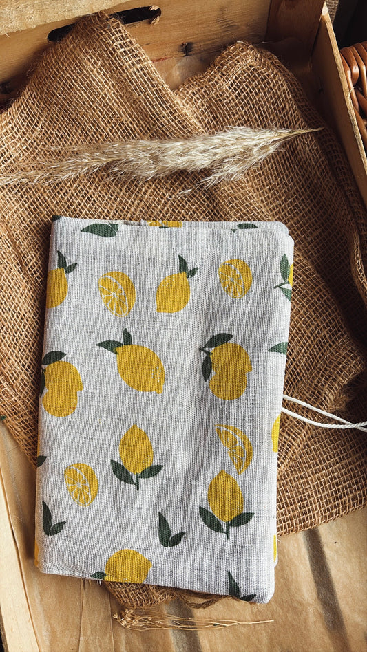 Protège carnet citron