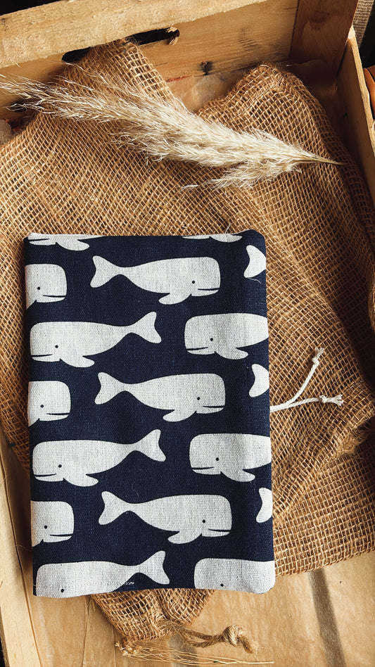 Protège carnet baleine