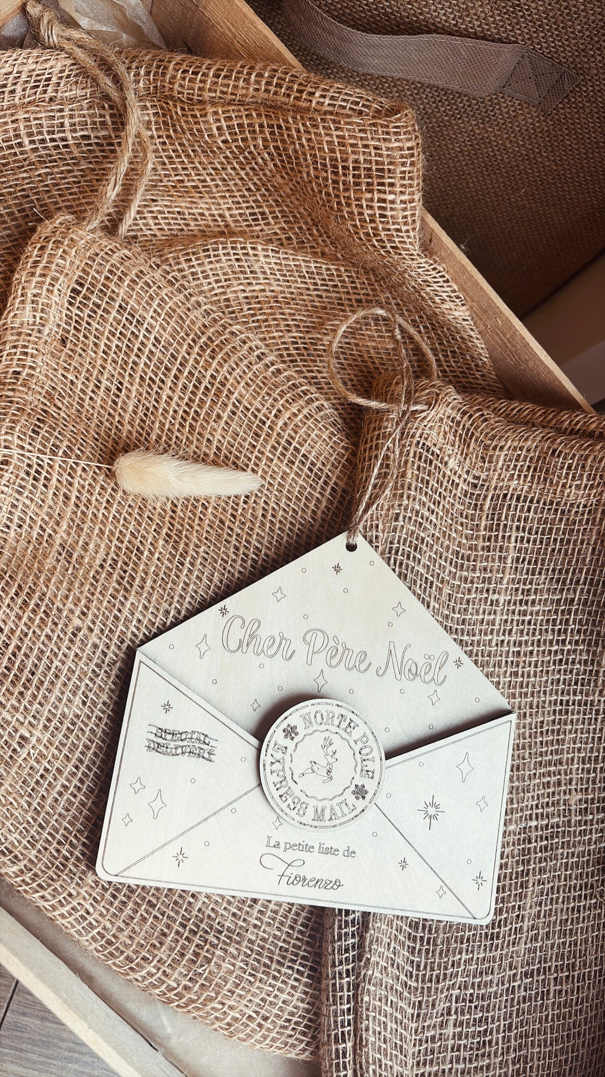 Enveloppe liste de cadeaux