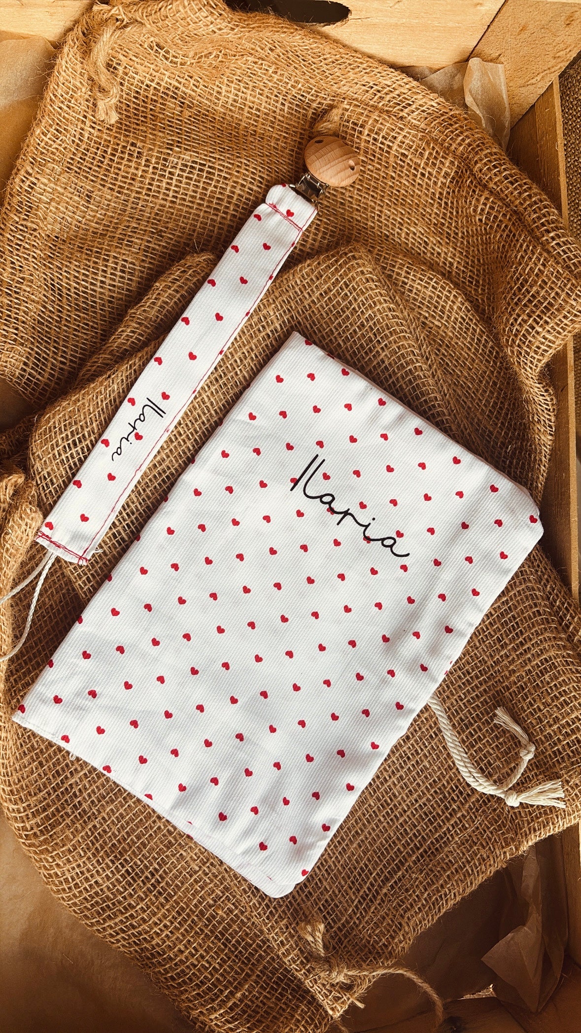 Protège carnet de santé cœur