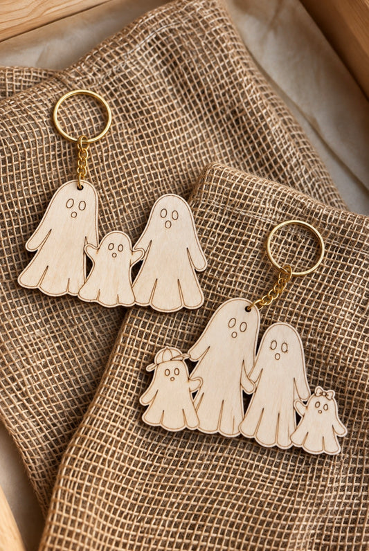 Porte clé famille fantôme