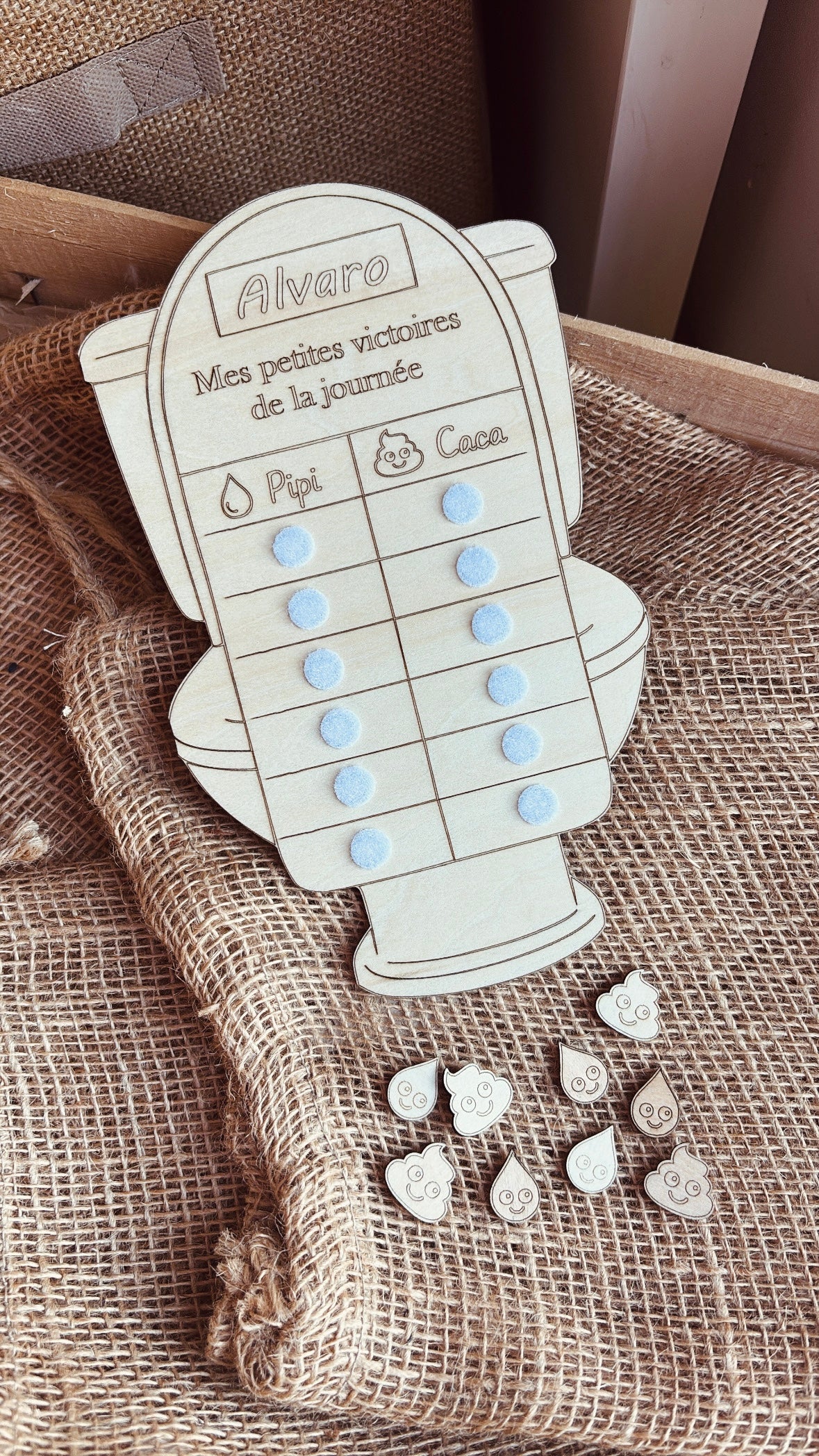 Tableau d’apprentissage à la propreté - Journalier