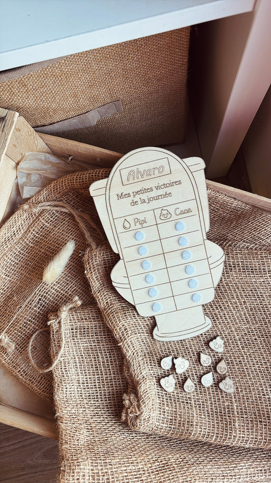 Tableau d’apprentissage à la propreté - Journalier