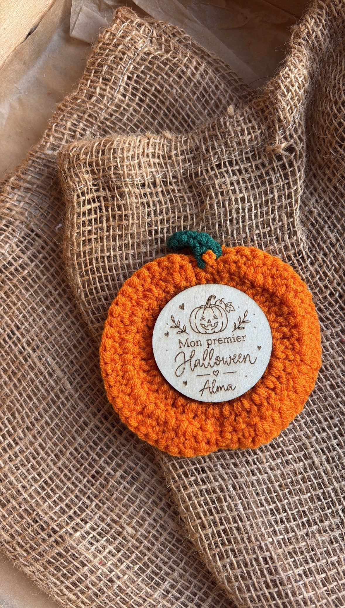 Citrouille en tricot