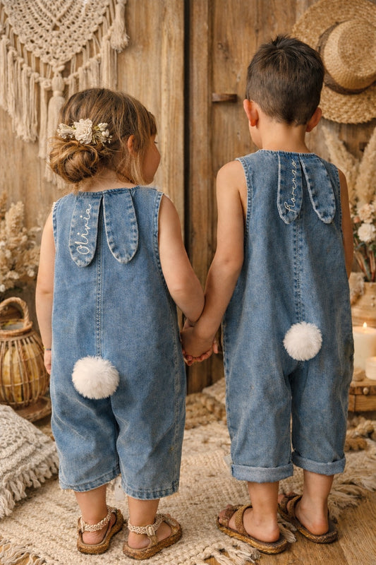 Salopette lapin de Pâques