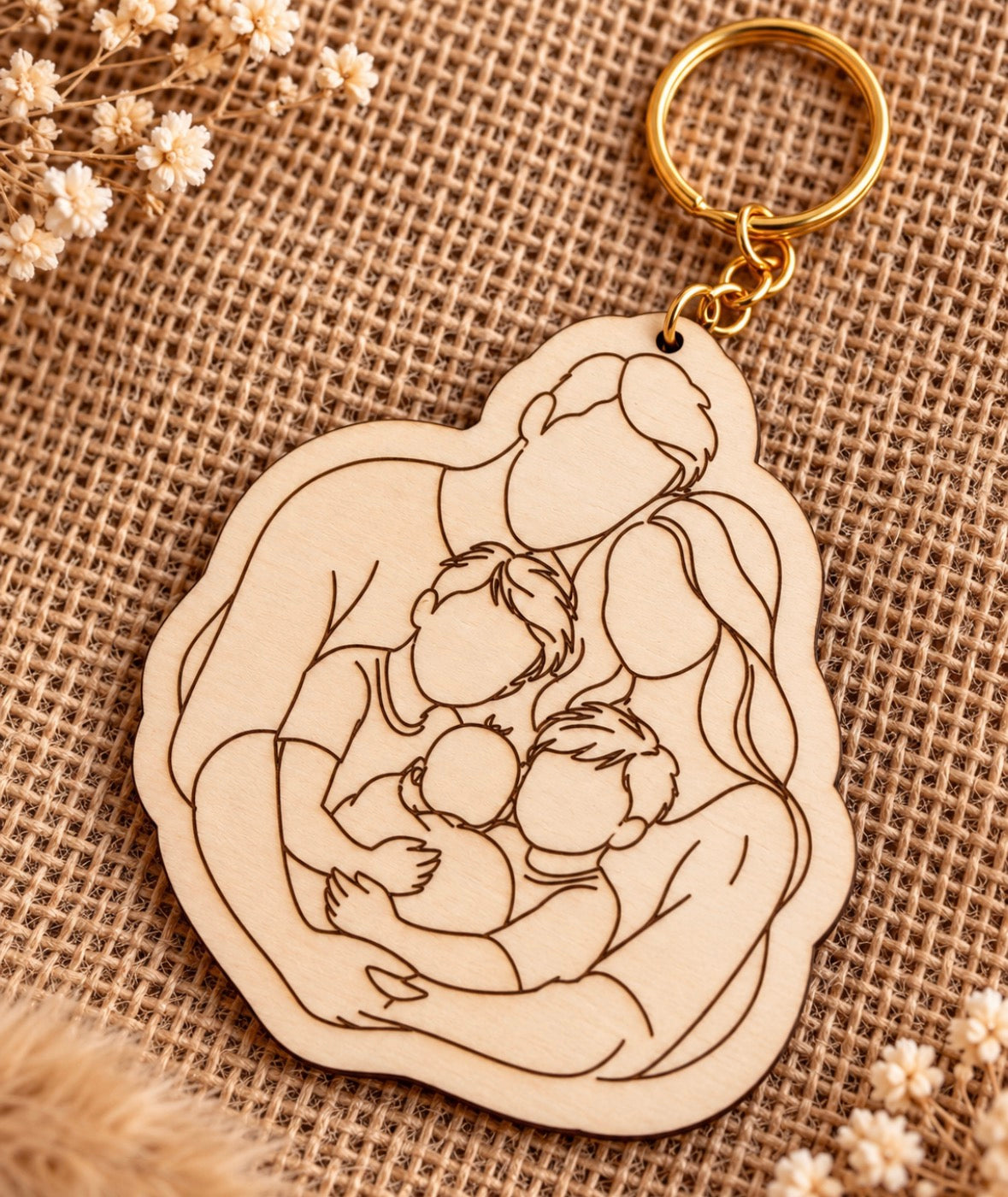 Porte clé silhouette