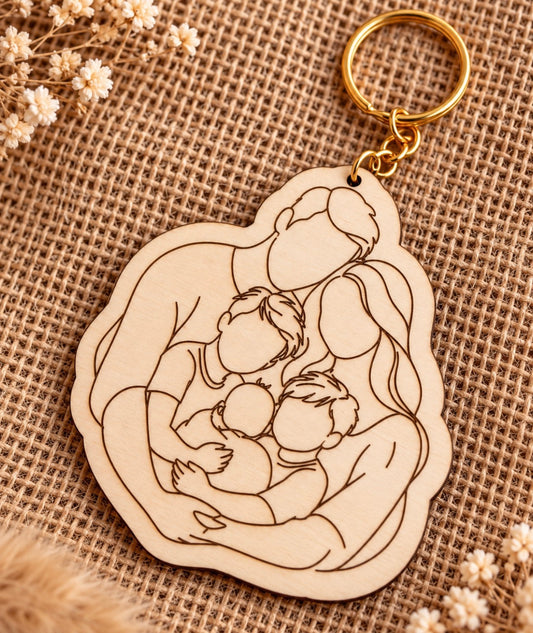 Porte clé silhouette