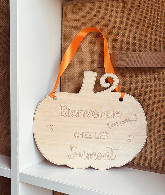 Pancarte de « Bienvenue »