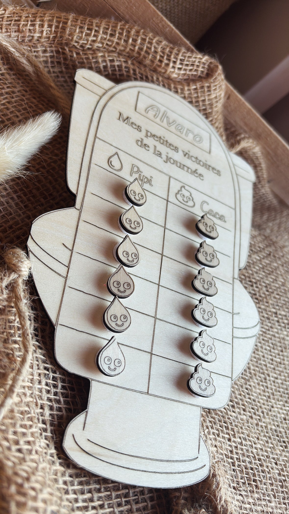 Tableau d’apprentissage à la propreté - Journalier